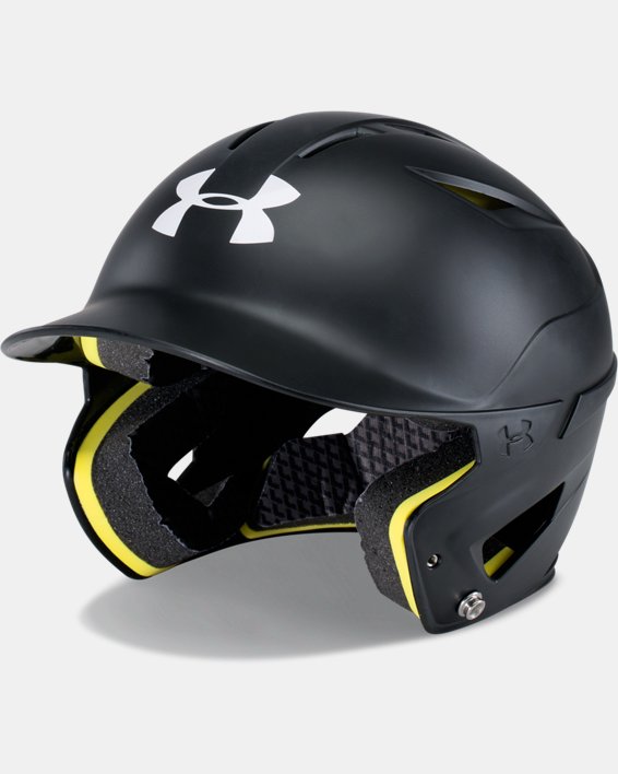 Boys' UA Converge Matte Batting Helmet, Black, pdpMainDesktop image number 1